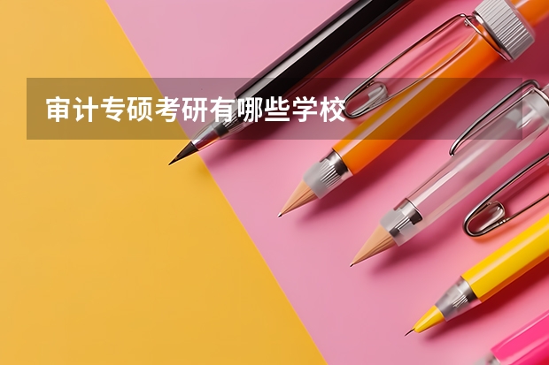 审计专硕考研有哪些学校
