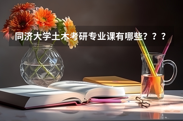同济大学土木考研专业课有哪些？？？？