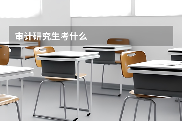 审计研究生考什么
