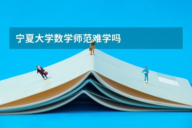 宁夏大学数学师范难学吗