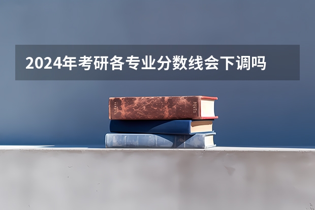 2024年考研各专业分数线会下调吗