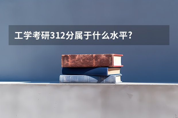 工学考研312分属于什么水平?