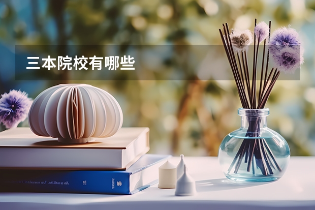 三本院校有哪些