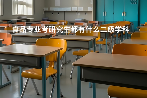 食品专业考研究生都有什么二级学科