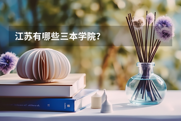 江苏有哪些三本学院？