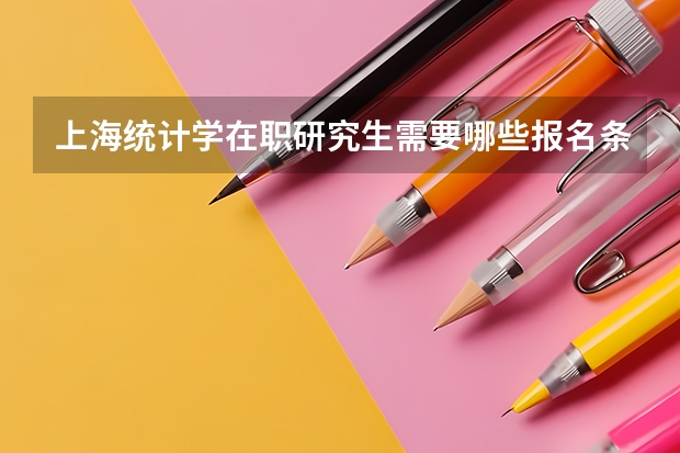 上海统计学在职研究生需要哪些报名条件？