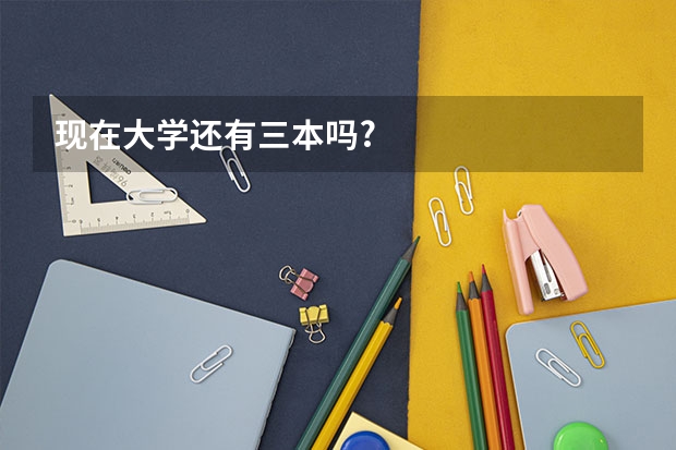 现在大学还有三本吗?